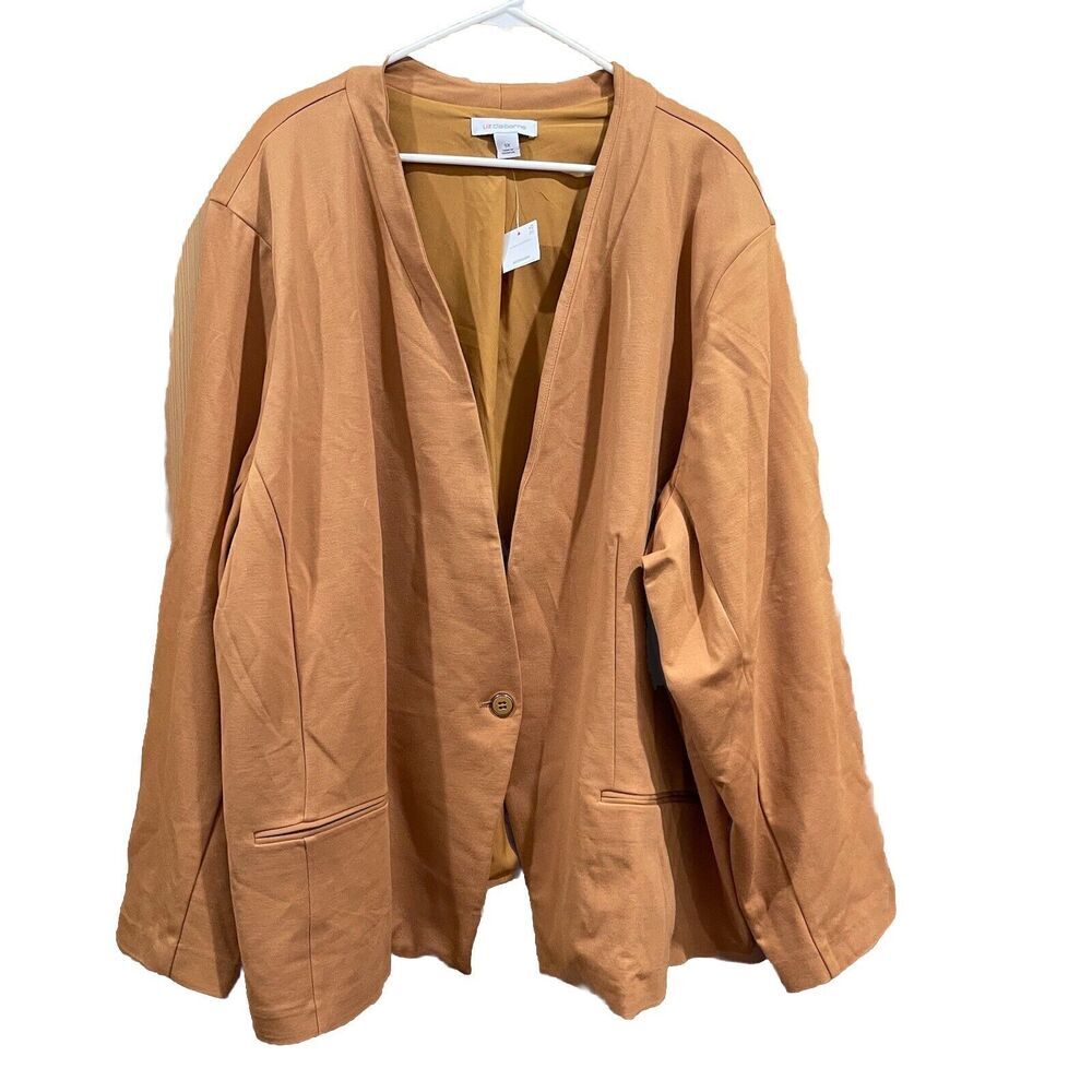 liz claiborne‎ blazer 5X Mustard Yellow NWT one Bottom